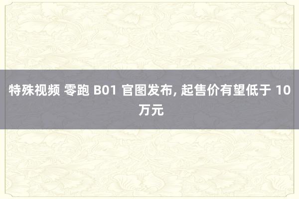 特殊视频 零跑 B01 官图发布, 起售价有望低于 10 万元